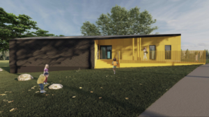 Rendering of a daycare built with TAG Panels in Squamish, BC