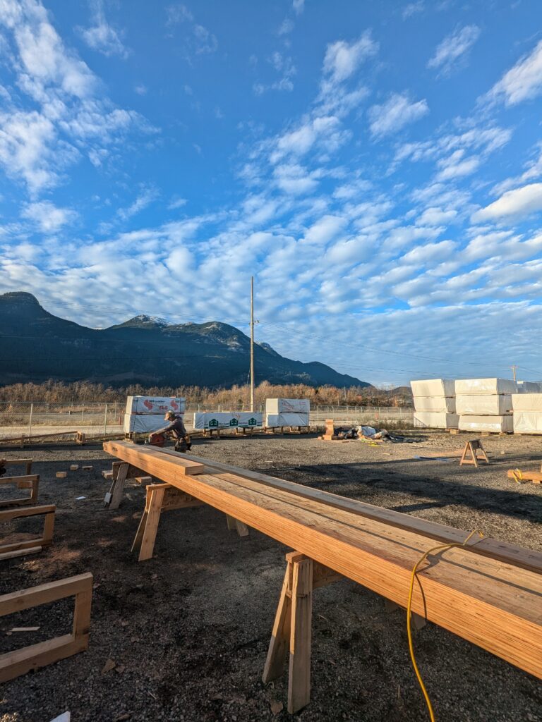 TAG Shop Outside Prefab Beam Cut
